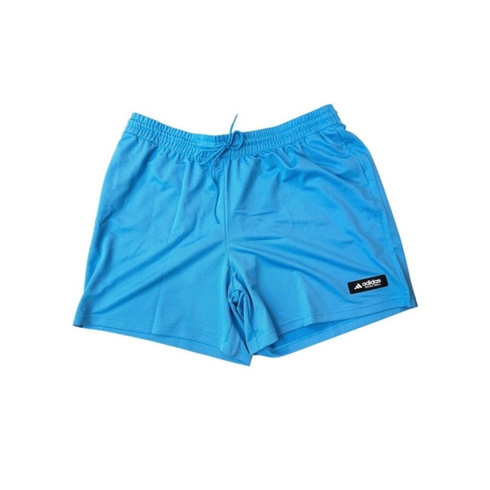 Adidas Legends Basketball Mesh Shorts Drawstring 7" Inseam Blue 3XL NEW